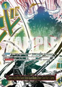 Demon Aura Nine Sword Style Asura Blades Drawn Dead Man's Game (Alternate Art) - OP12-037 - Rare