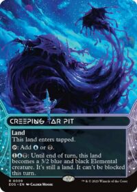 Creeping Tar Pit (Borderless) (Foil) - #9 - Rare - Español