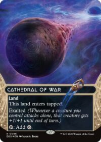 Cathedral of War (Borderless) (Galaxy Foil) - #96 - Rare - Inglés