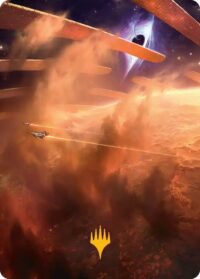 Adagia, Windswept Bastion Art Card (Gold-Stamped Planeswalker Symbol) - #29 - Special