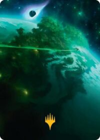 Evendo, Waking Haven Art Card (Gold-Stamped Planeswalker Symbol) - #30 - Special