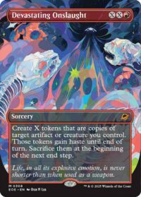Devastating Onslaught (Borderless) - #308 - Mythic - Español
