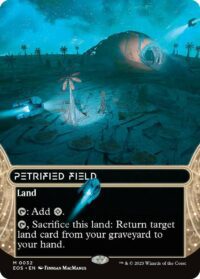 Petrified Field (Borderless) (Foil) - #32 - Mythic - Español