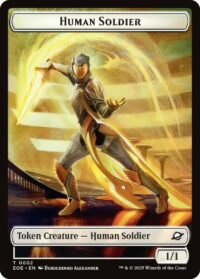 Human Soldier // Lander Doubled-Sided Token - #2 // 4 - Token - Español