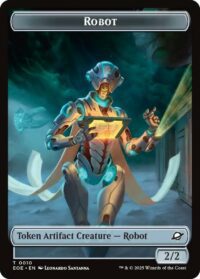 Robot // Sliver Double-Sided Token - #10 // 1 - Token - Español
