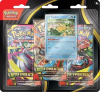 Pokemon TCG: 3-pack blister Mega Evolutions (Al Azar) - Español [PREVENTA]