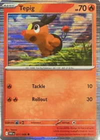 Tepig (Holo Promo) - WHT011/086 - Common  - Español