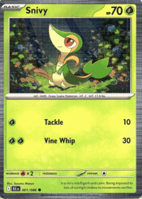 Snivy (Holo Promo) -  BLK001/086 - Common  - Español