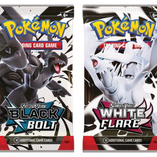2x Pokemon TCG Scarlet & Violet - Black Bolt & White Flare Booster Pack - English (1 de cada uno)