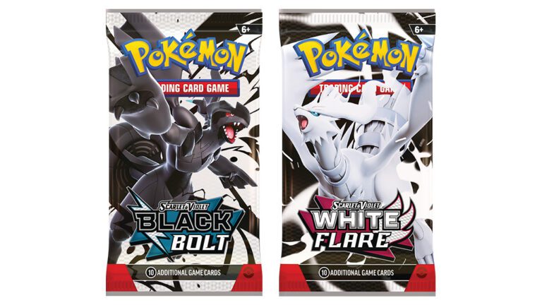 2x Pokemon TCG Scarlet & Violet - Black Bolt & White Flare Booster Pack - English (1 de cada uno)