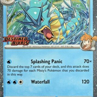 Mini Mazo Pre Release Misty's Gyarados 049/182 - Destined Rivals - Inglés