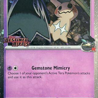 Mini Mazo Pre Release Team Rocket's Mimikyu 087/182 - Destined Rivals - Inglés