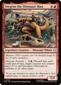 Stegron the Dinosaur Man (Foil) - #95 - Common - Inglés