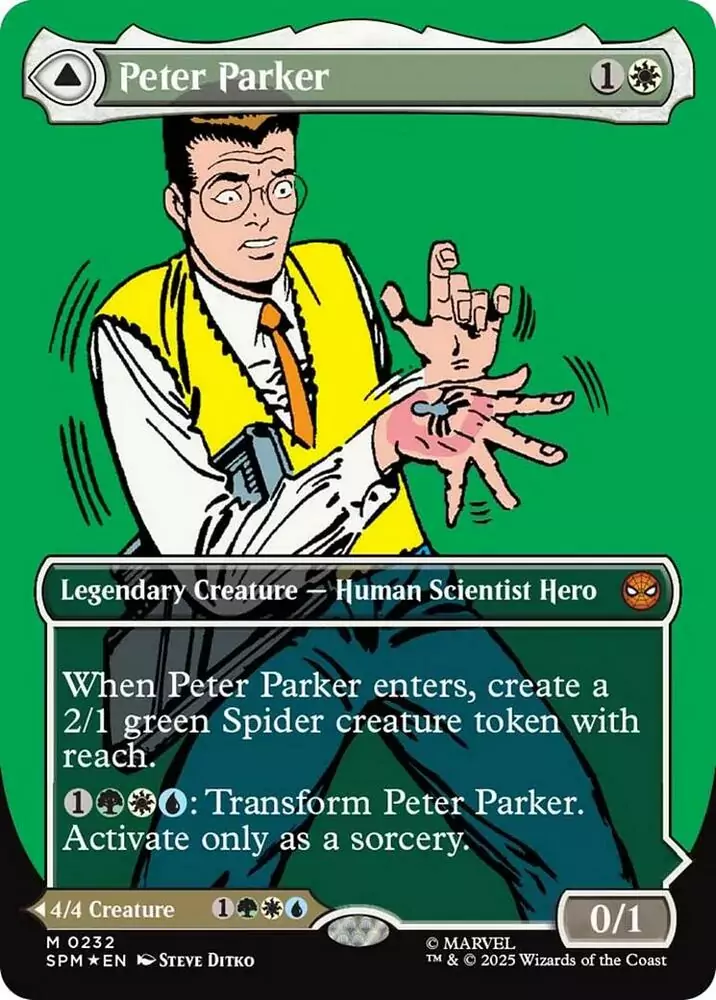 Peter Parker (Borderless) (Foil) - #232 - Mythic - Inglés