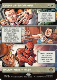 Origin of Spider-Man (Borderless) (Foil) - #218 - Rare - Inglés