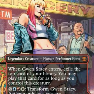 Gwen Stacy (Borderless) (Foil) - #202 - Mythic - Inglés