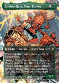 Spider-Ham, Peter Porker (Borderless) (Foil) - #201 - Rare - Inglés