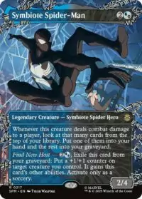 Symbiote Spider-Man (Borderless) (Foil) - #217 - Rare - Inglés