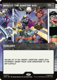 Behold the Sinister Six! (Borderless) - #221 - Mythic - Inglés