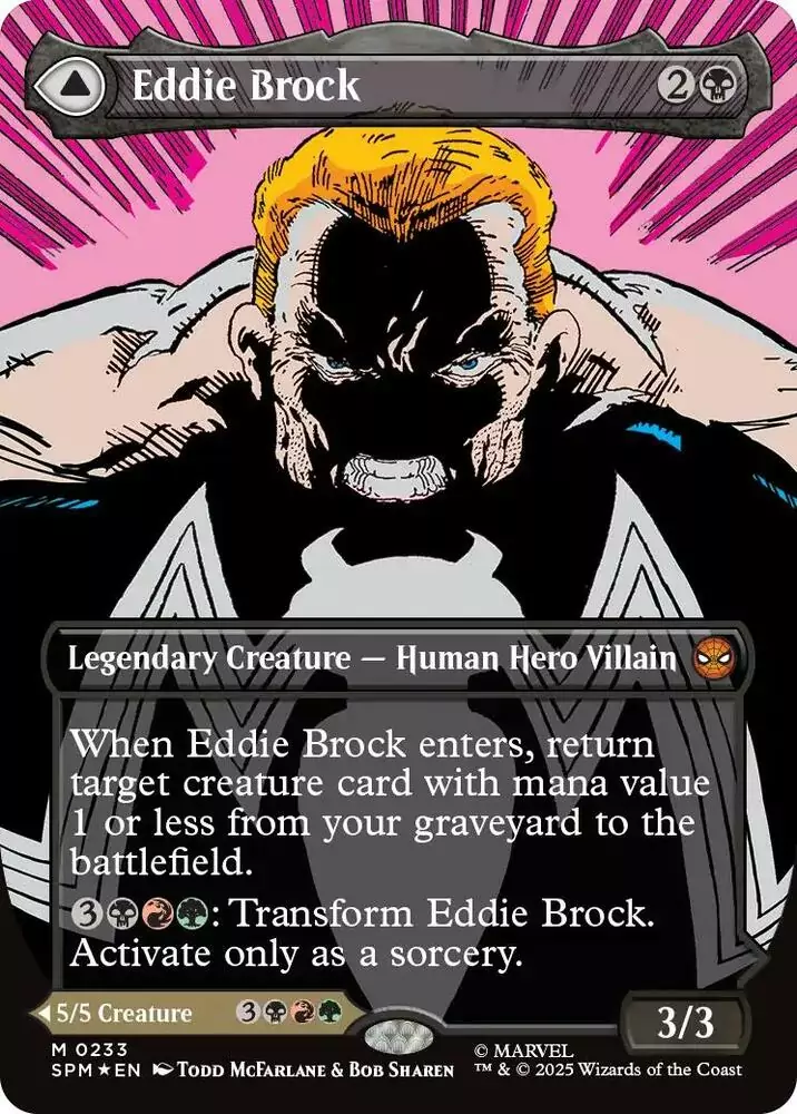 Eddie Brock (Borderless) (Foil) - #233 - Mythic - Inglés