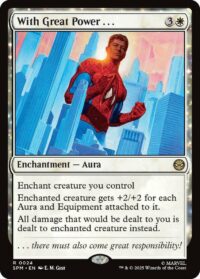 With Great Power . . . (Foil) - #24 - Rare - Inglés