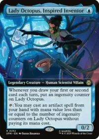 Lady Octopus, Inspired Inventor (Extended Art) (Foil) - #252 - Rare - Inglés