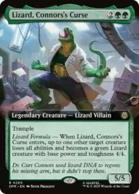 Lizard, Connors's Curse (Extended Art) (Foil) - #265 - Rare - Inglés
