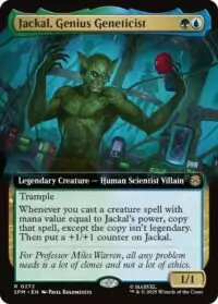 Jackal, Genius Geneticist (Extended Art) (Foil) - #272 - Rare - Inglés
