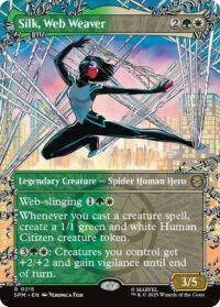 Silk, Web Weaver (Borderless) (Foil) - #215 - Rare - Inglés