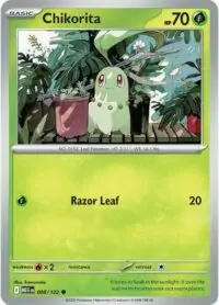 Chikorita - 008/132 - Common Reverse Holo - Inglés