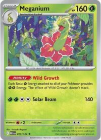 Meganium - 010/132 - Rare Reverse Holo - Inglés