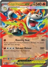 Mega Camerupt ex - 022/132 - Double Rare - Inglés