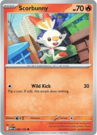 Scorbunny - 026/132 - Common Reverse Holo - Inglés