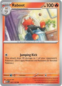 Raboot - 027/132 - Common Reverse Holo - Inglés
