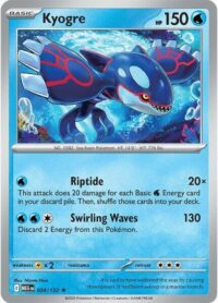 Kyogre - 034/132 - Rare Reverse Holo - Inglés