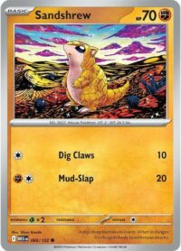 Sandshrew - 068/132 - Common Reverse Holo - Inglés