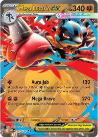 Mega Lucario ex - 077/132 - Double Rare - Inglés