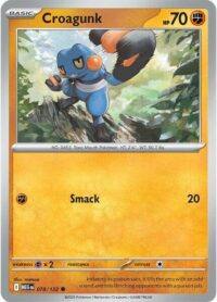 Croagunk - 078/132 - Common Reverse Holo - Inglés