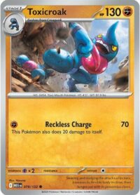 Toxicroak - 079/132 - Common Reverse Holo - Inglés