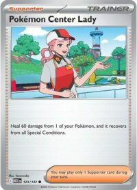 Pokemon Center Lady - 123/132 - Common Reverse Holo - Inglés
