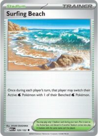Surfing Beach - 129/132 - Uncommon Reverse Holo - Inglés