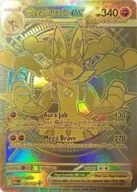 Mega Lucario ex - 188/132 - Holo Rare - Inglés