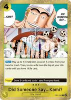 Did Someone Say...Kami? (Pirate Foil) (PRB02) - Common - EB01-060