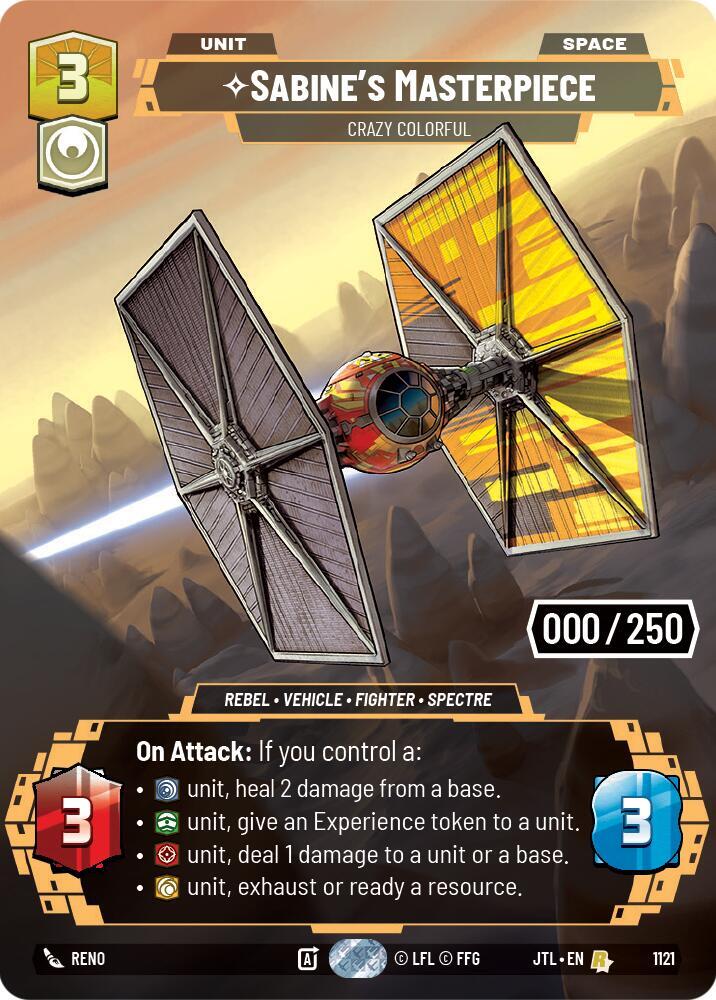 Sabine's Masterpiece - Crazy Colorful (Serializada) - 1121 Rare - Inglés (151/250)