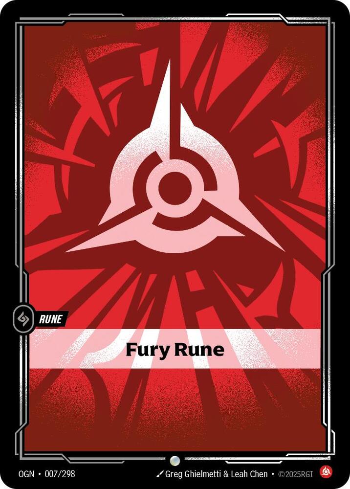 Fury Rune - Common - #007/298