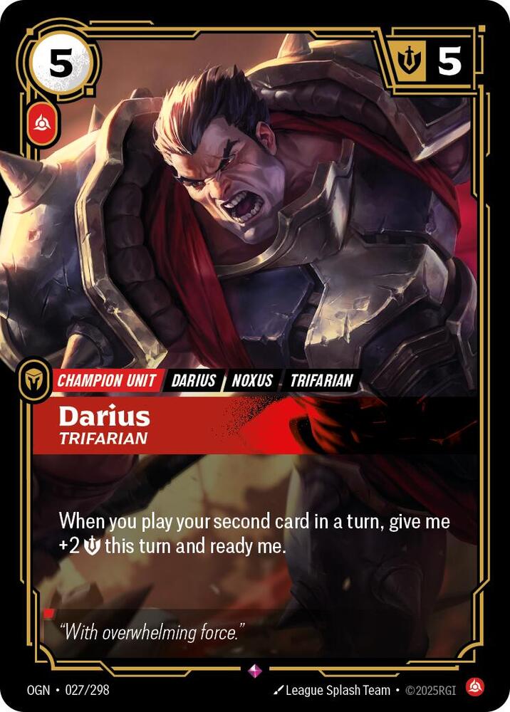 Darius - Trifarian - Rare - #027/298