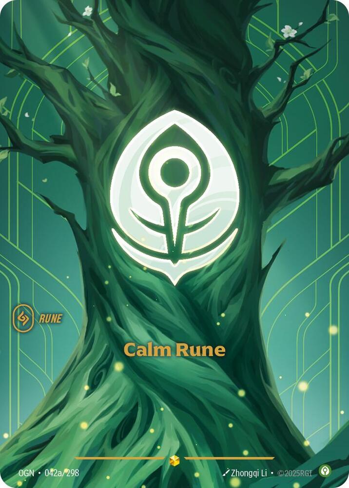 Calm Rune (Alternate Art) - Showcase - #042a/298