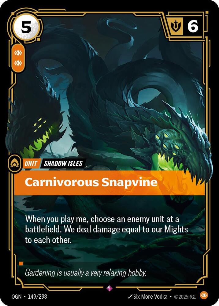 Carnivorous Snapvine - Rare - #149/298
