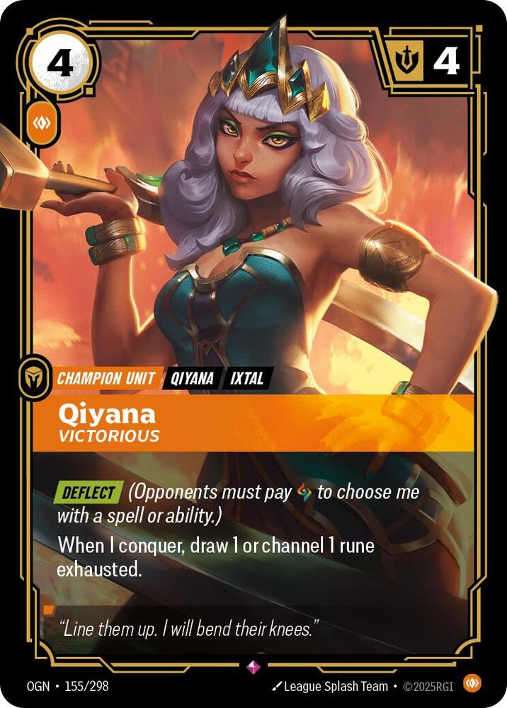 Qiyana - Victorious - Rare - #155/298