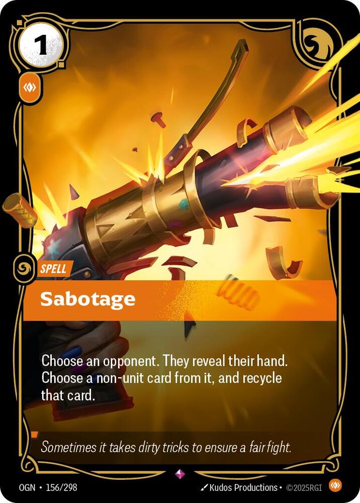 Sabotage - Rare - #156/298